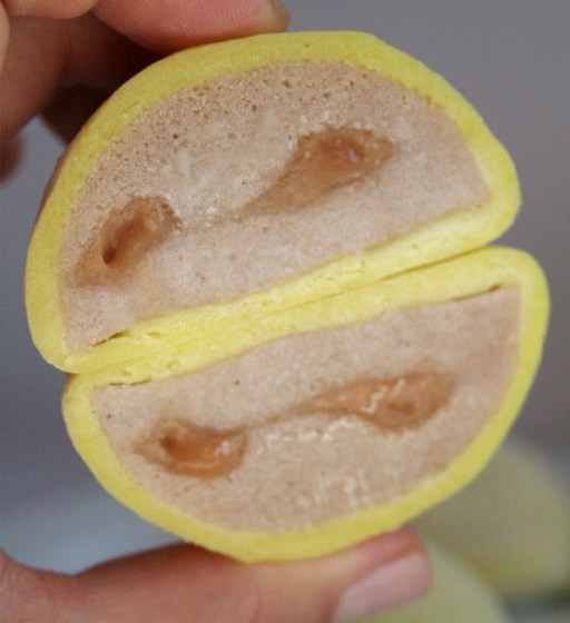 dulce japones mochi platano caramelo